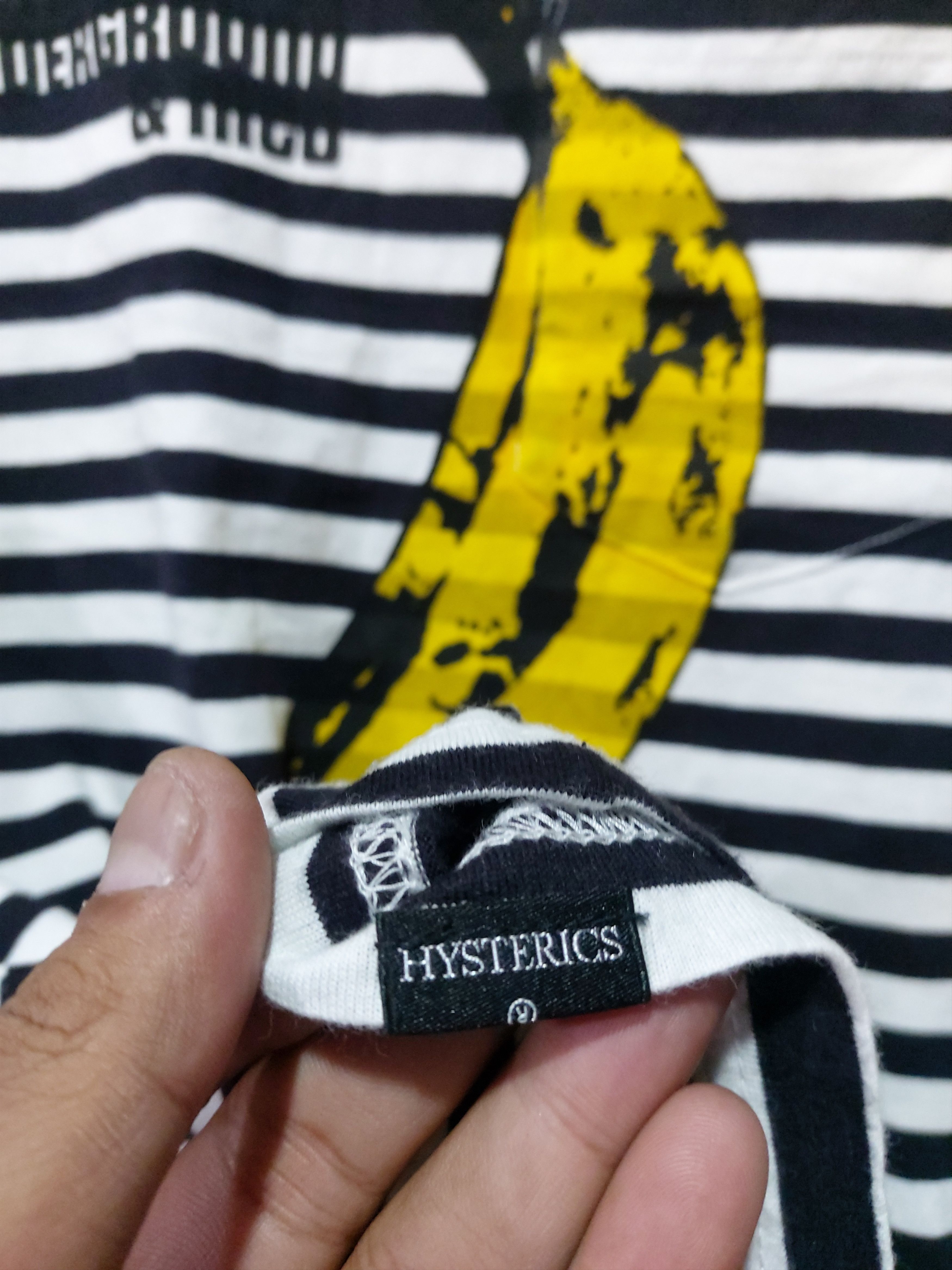 Andy Warhol × Hysteric Glamour HYSTERIC GLAMOUR X ANDY WARHOL STRIPE BANANA LOGO SHIRT Size US M / EU 48-50 / 2 - 5 Thumbnail
