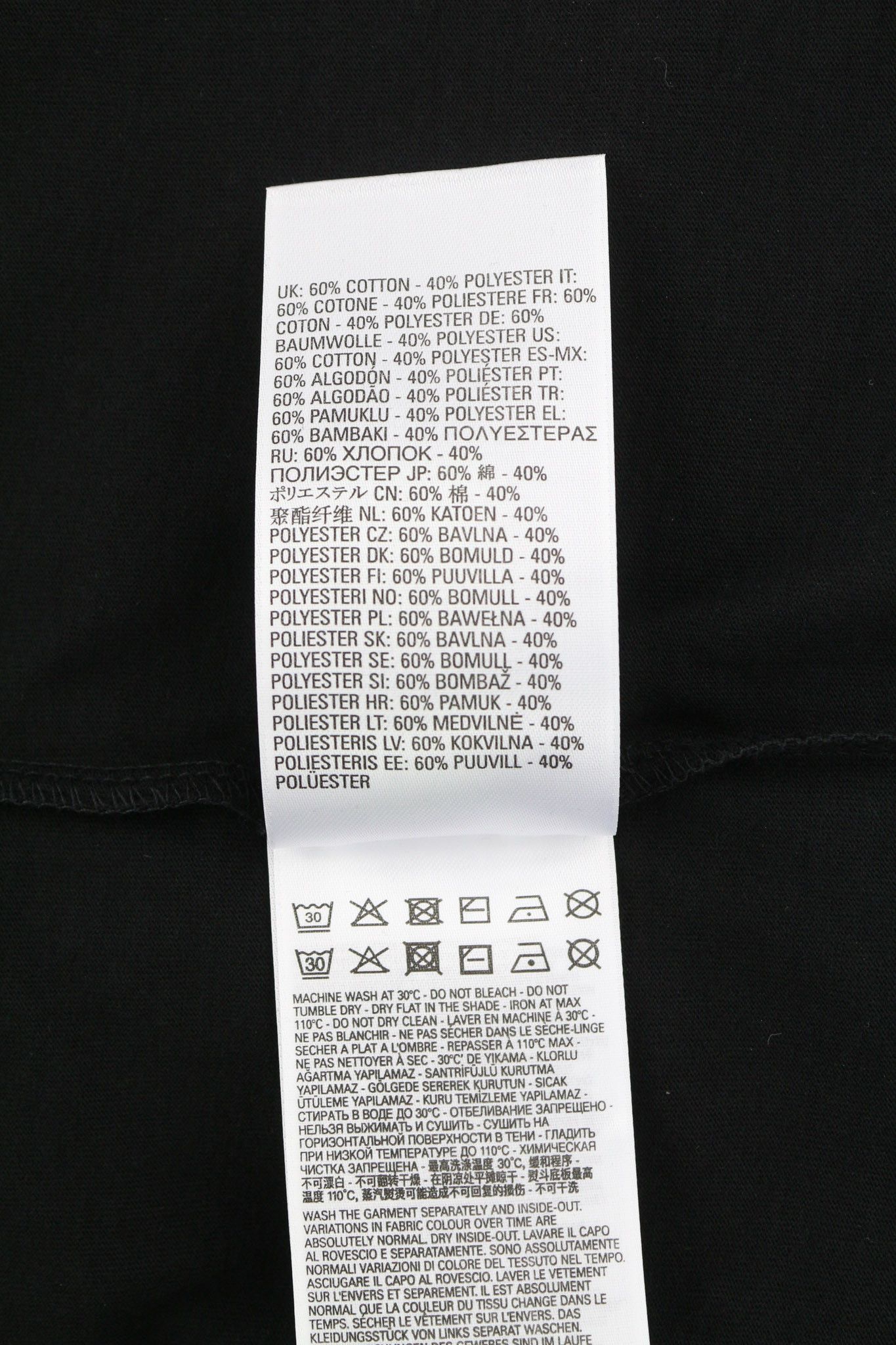 Diesel T-DIEGOS-B10 XL Black Short Sleeve Logo Tricot 40339 Size US XL / EU 56 / 4 - 6 Thumbnail