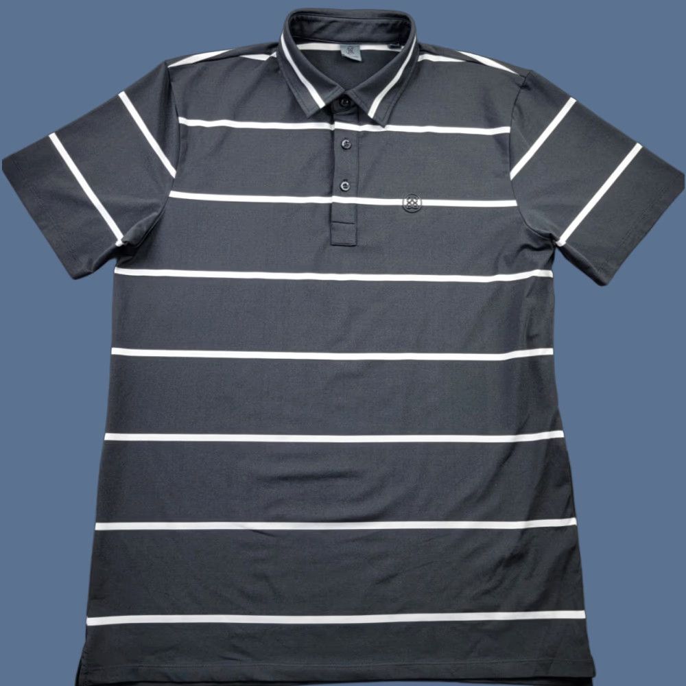Vintage G Fore Shirt Mens Large Black White Stripe Polo Golf Active Outdoor Preppy Shirt Size US L / EU 52-54 / 3 - 1 Thumbnail