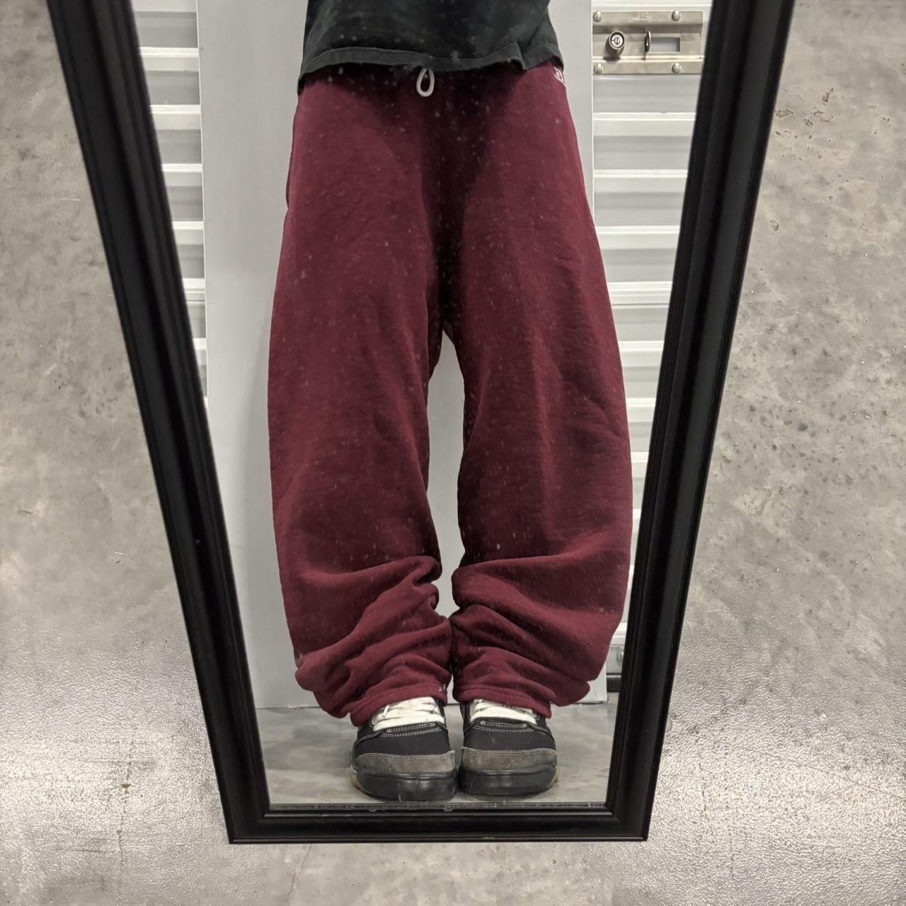 Russell Athletic × Vintage Crazy Vintage Y2K/2000s Baggy Red Russell Essential Sweatpants! Size US 34 / EU 50 - 1 Thumbnail
