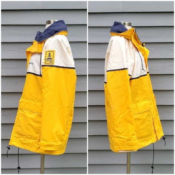 Vintage Vintage 90s High Vis Visability Yellow Nylon BoatUS Boating Size US S / EU 44-46 / 1 - 4 Thumbnail