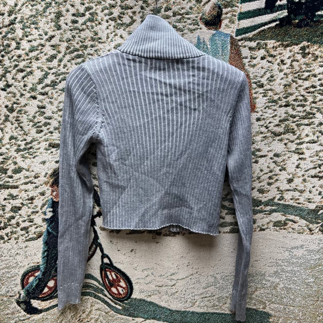 Other Motelrocks ribbed knit two-way zip-up gray Size XS / US 0-2 / IT 36-38 - 4 Thumbnail