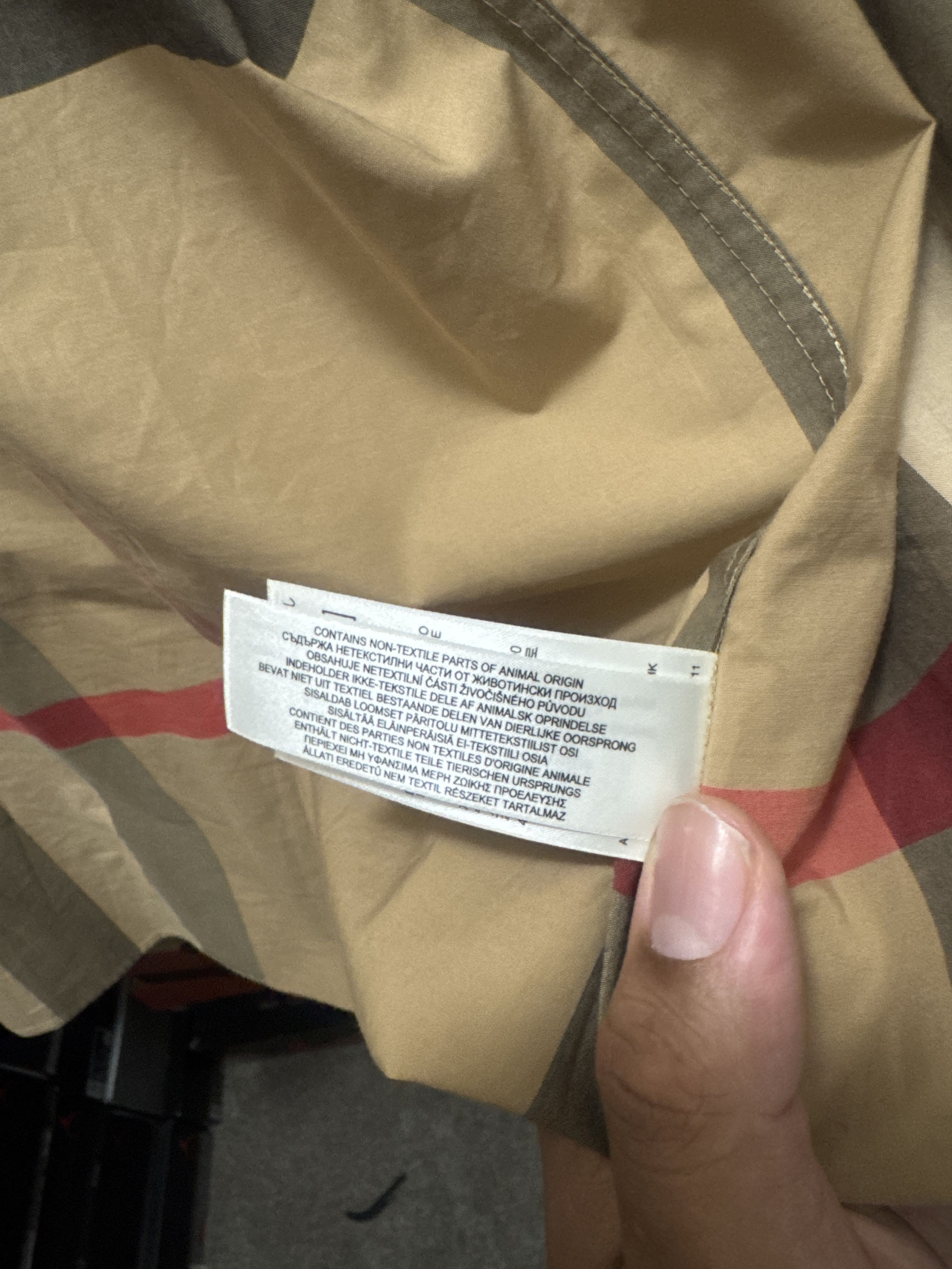 Burberry Slim Fit Check Shirt