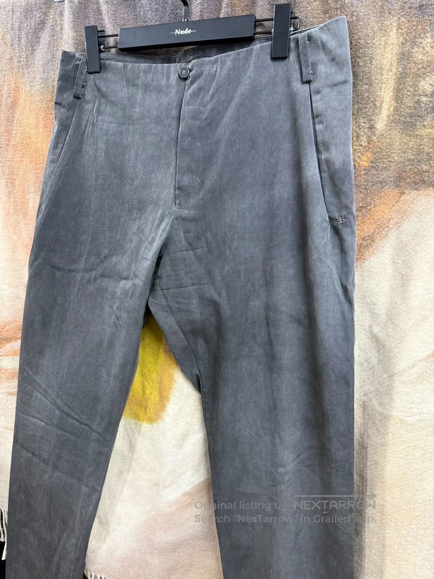 Comme des Garcons Homme Plus Washed Cross Straight Leg Pants. Size US 34 / EU 50 - 2 Thumbnail
