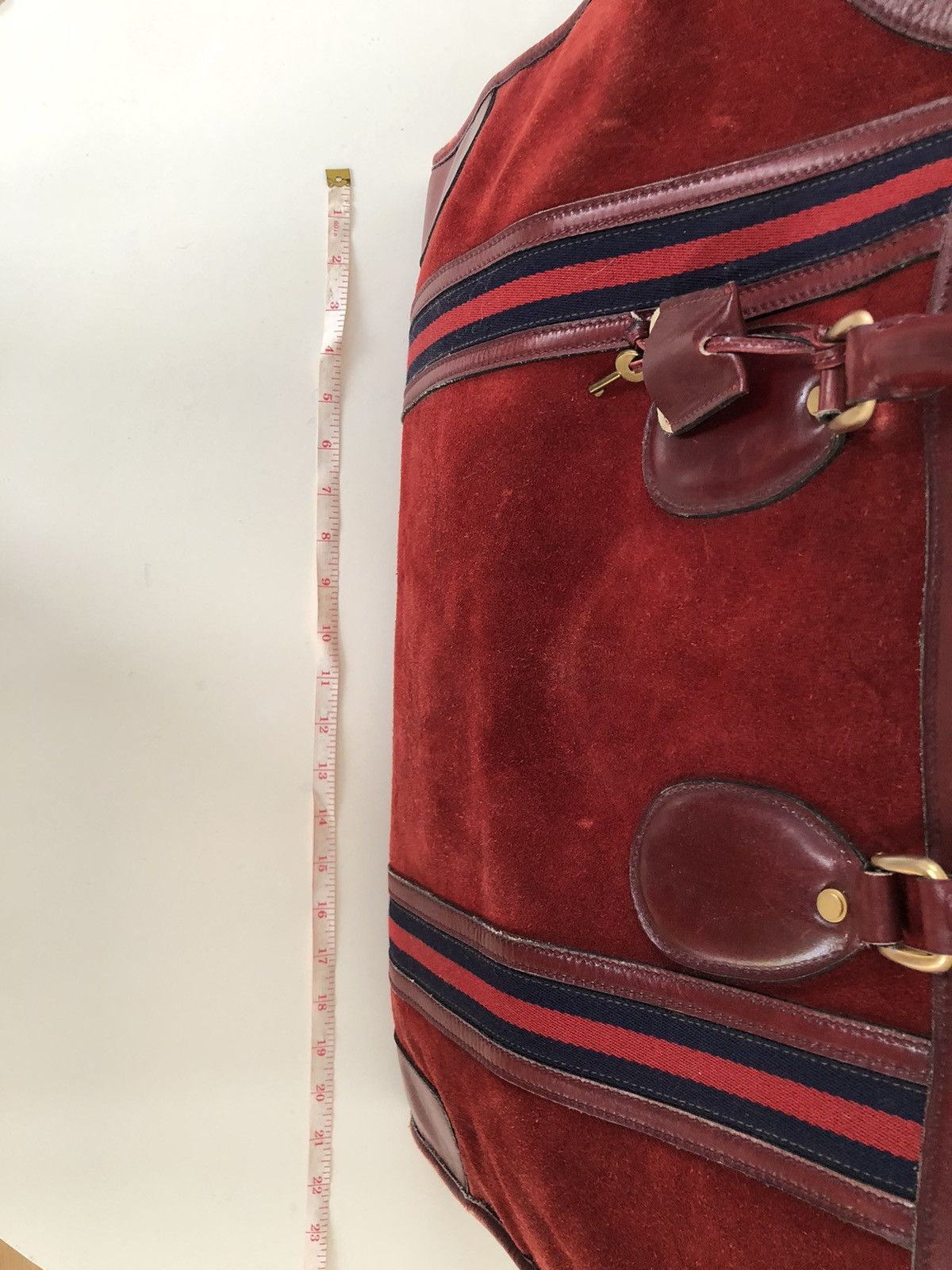 Gucci Vintage GUCCI suede duffle bag Size ONE SIZE - 14 Thumbnail