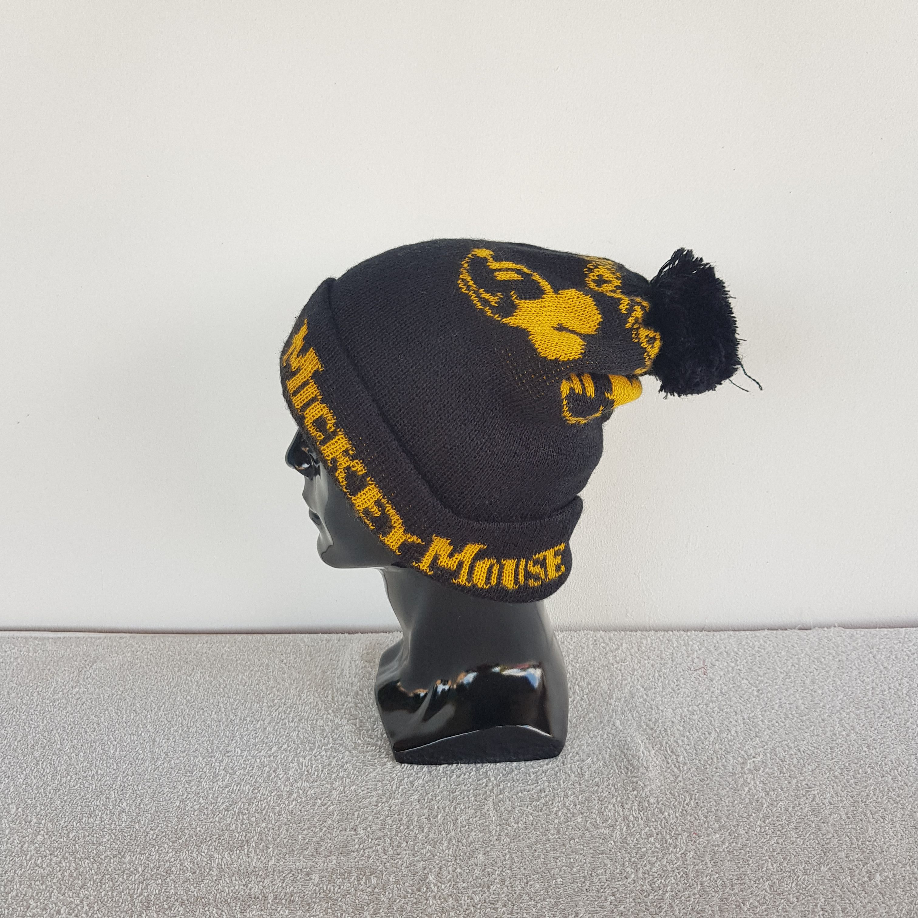 Mickey Mouse Vintage Mickey Mouse Beanie Cartoon Ski Snow Caps Hats. Size ONE SIZE - 5 Thumbnail