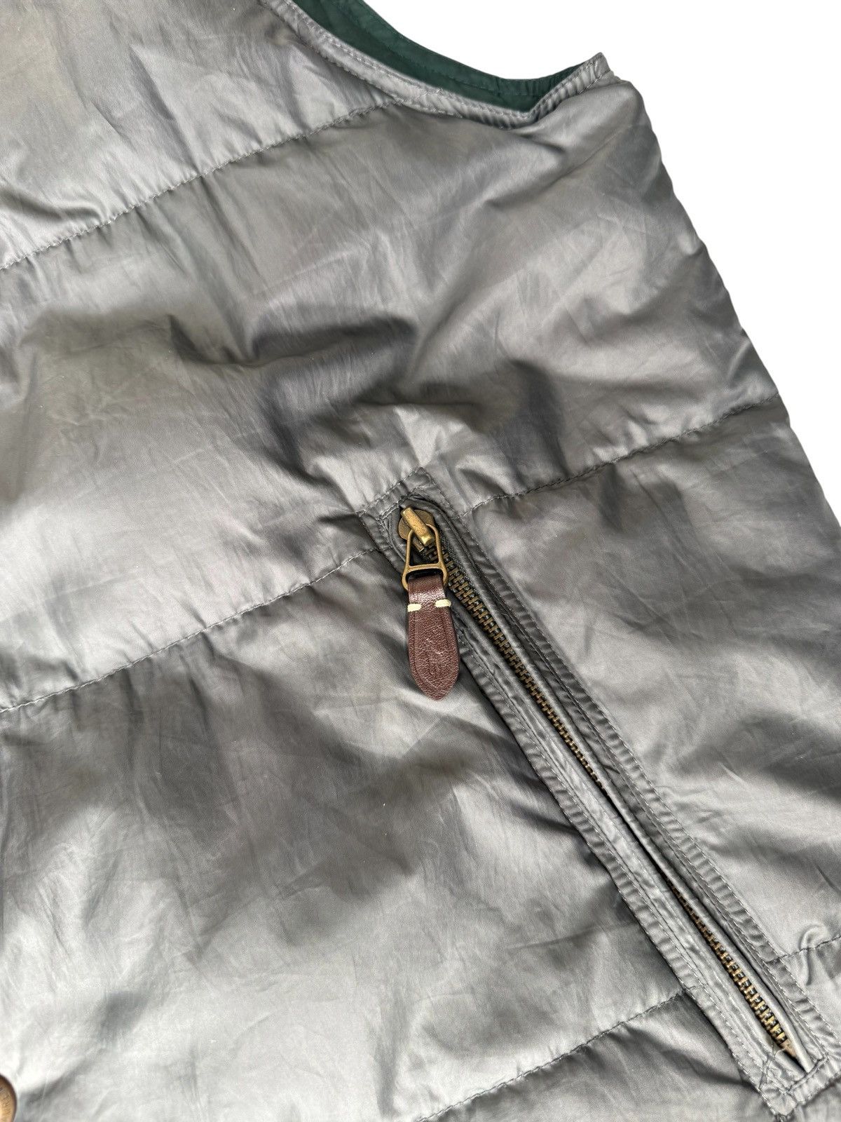 Polo Ralph Lauren Polo Ralph Lauren Reversible Down Puffer Vest Green Gray M Size US M / EU 48-50 / 2 - 8 Thumbnail