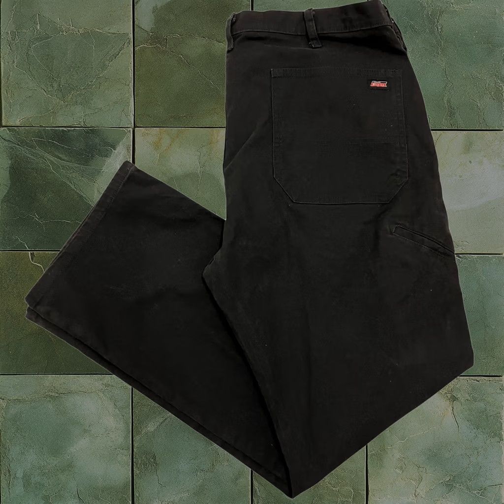 Dickies Carpenter Pants Mens W38 L30 Black Relaxed Fit Duck Flex Workwear Trousers, Men's