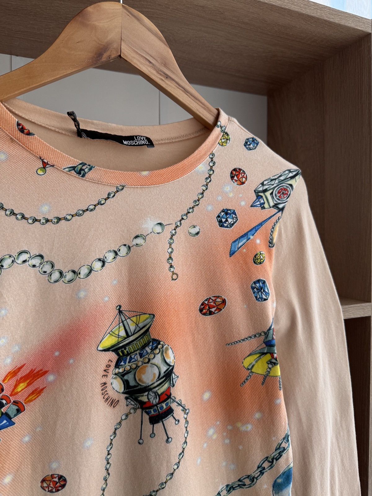 Love Moschino × Moschino × Vintage Vintage Love Moschino Luxury Space Galaxy LongSleeve Size M / US 6-8 / IT 42-44 - 5 Thumbnail