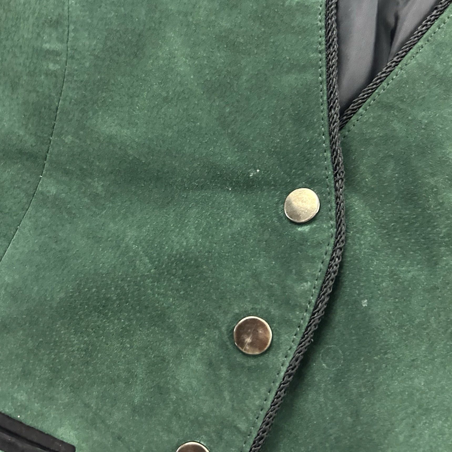 Scully Scully Vest Snap Button Suede Green Women's Small VINTAGE? (not applicable) Size S / US 4 / IT 40 - 3 Thumbnail