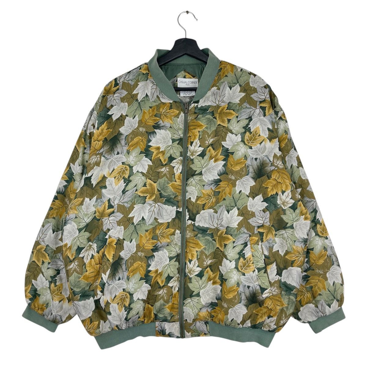 Vintage 90’s Casual Corner All Over Print Silk Bomber Size US XL / EU 56 / 4 - 1 Thumbnail