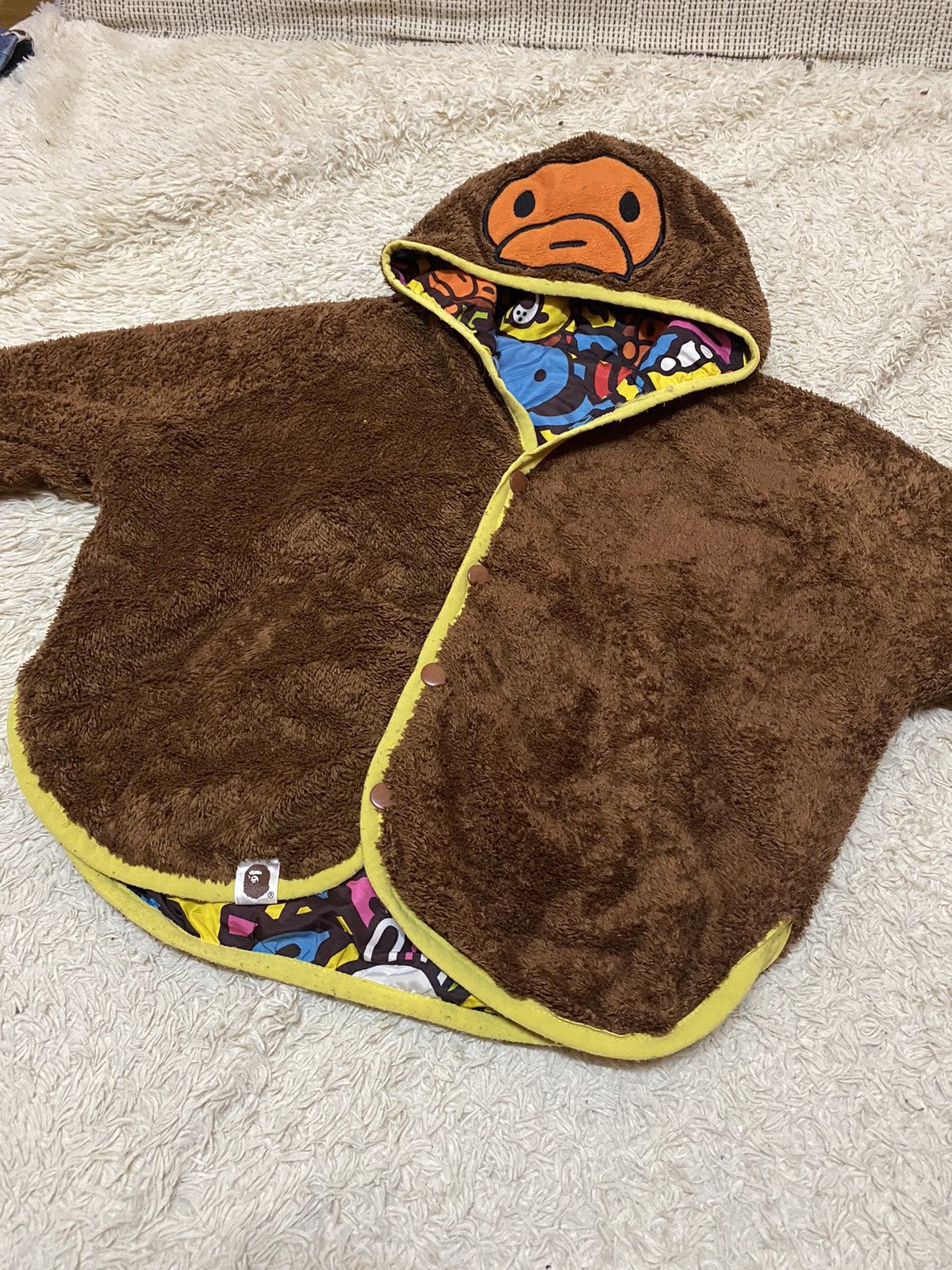 Bape ‼️BAPE FLEECE/NYLON JACKET REVERSBLE SIZE 2-3year ‼️ Size US XXS / EU 40 - 11 Thumbnail