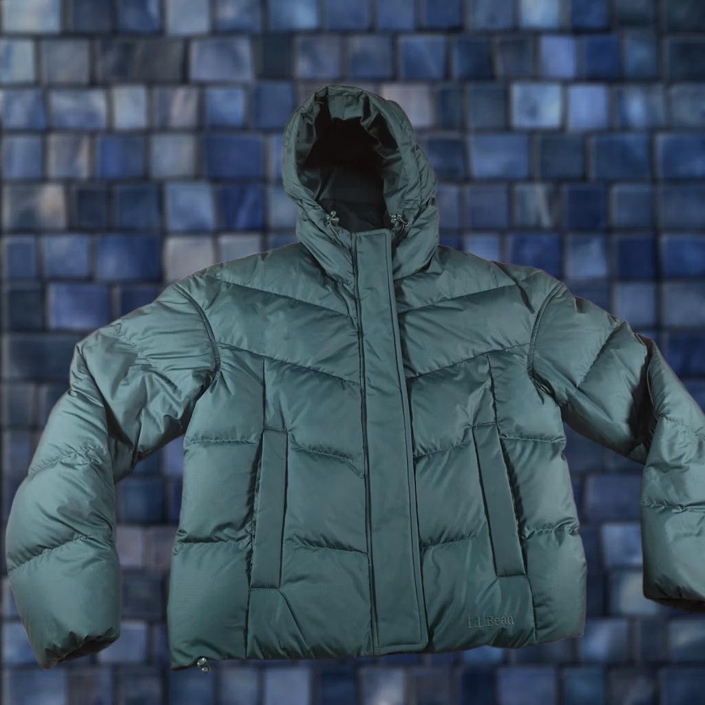 Vintage VINTAGE LL Bean Puffer Jacket Womens XS Green Hooded Down Insulated Warm Ski Snow Bomber Size XS / US 0-2 / IT 36-38 - 1 Thumbnail