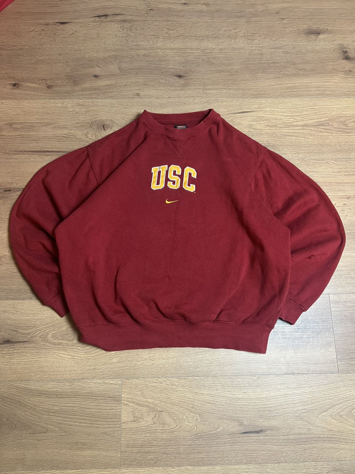 Nike Nike Team Vintage USC Sweatshirt 00s 90s Size US M / EU 48-50 / 2 - 1 Thumbnail
