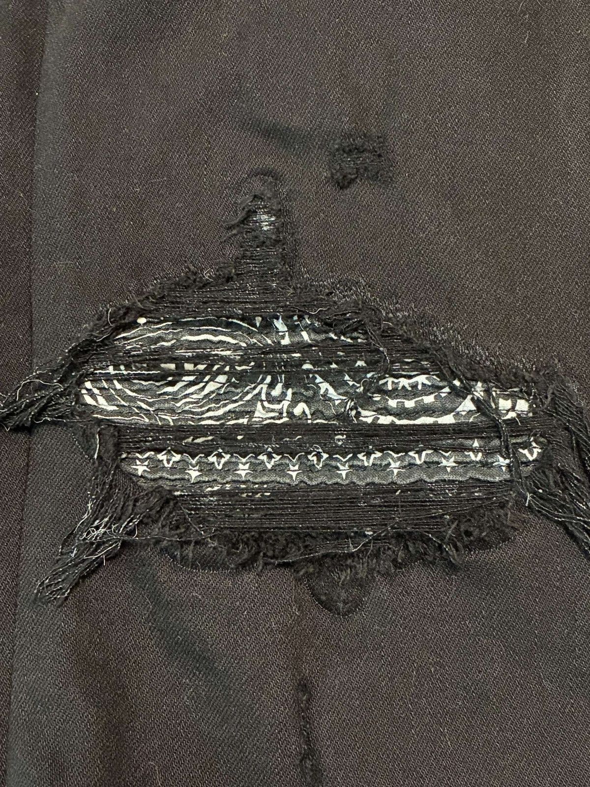 Amiri Amiri MX1 Black Bandana Patch Denim Size US 34 / EU 50 - 3 Thumbnail