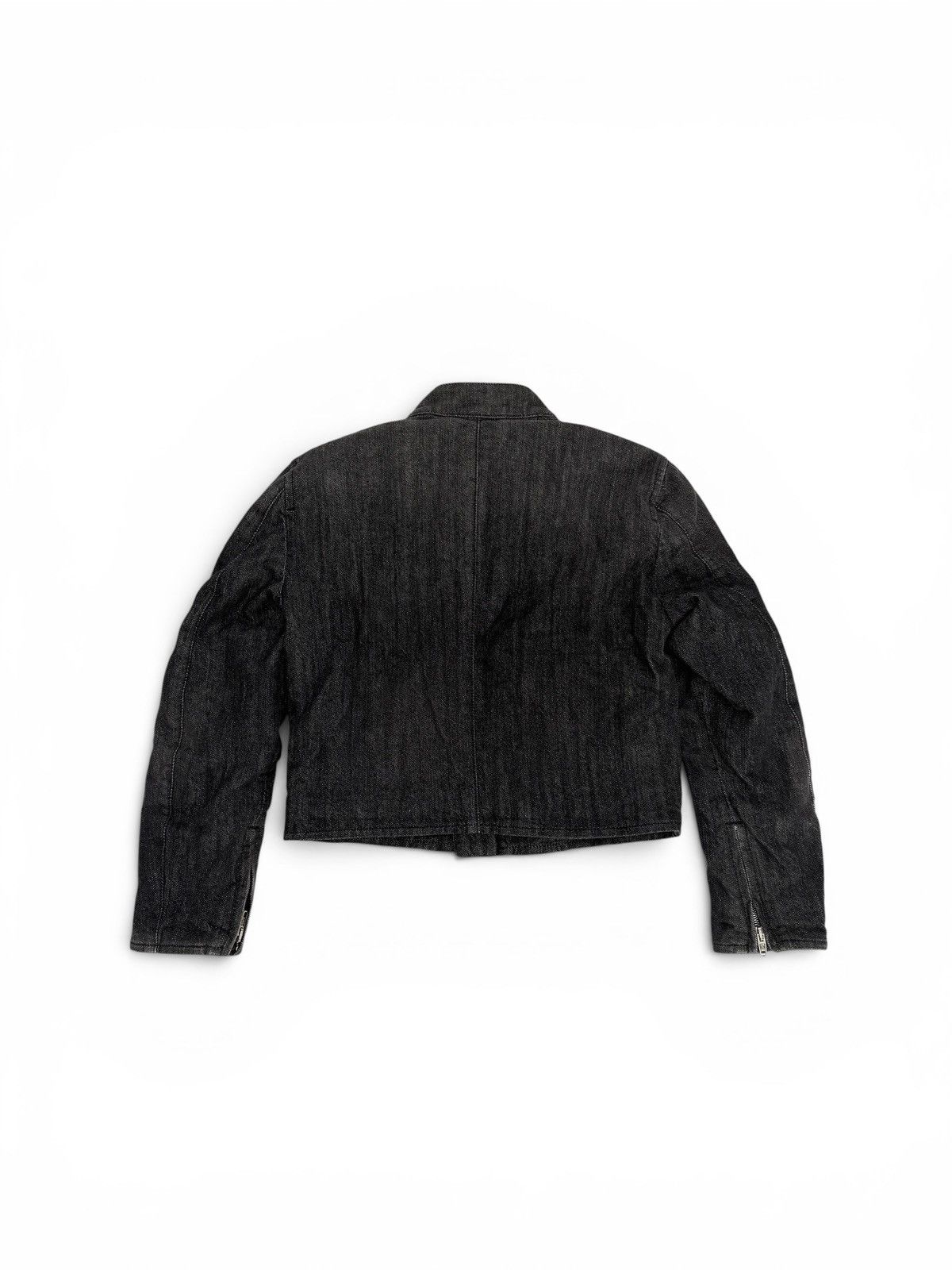 Balenciaga Balenciaga SS23 Mudshow Shrunk Racer Denim Jacket Size S / US 4 / IT 40 - 2 Thumbnail