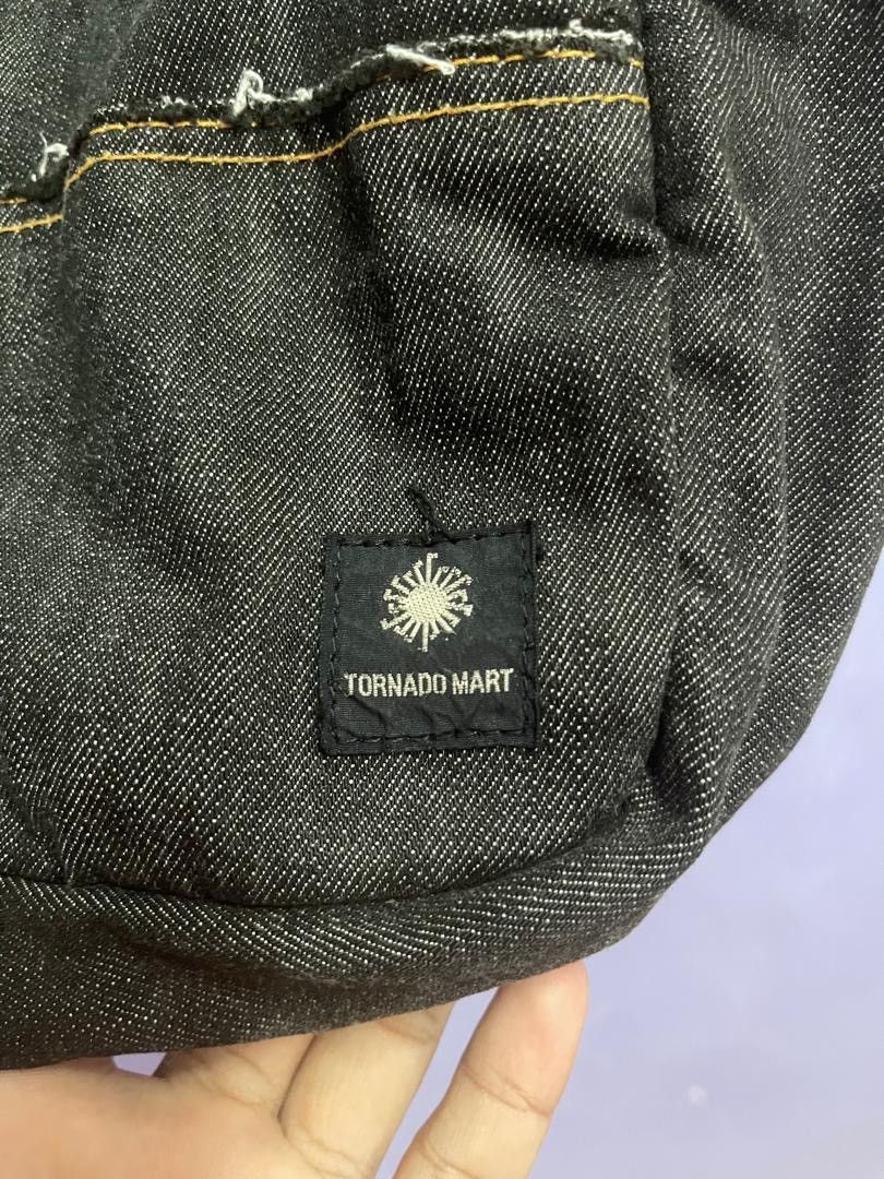 Tornado Mart Tornado Mart Denim Tote Bag Size ONE SIZE - 4 Thumbnail
