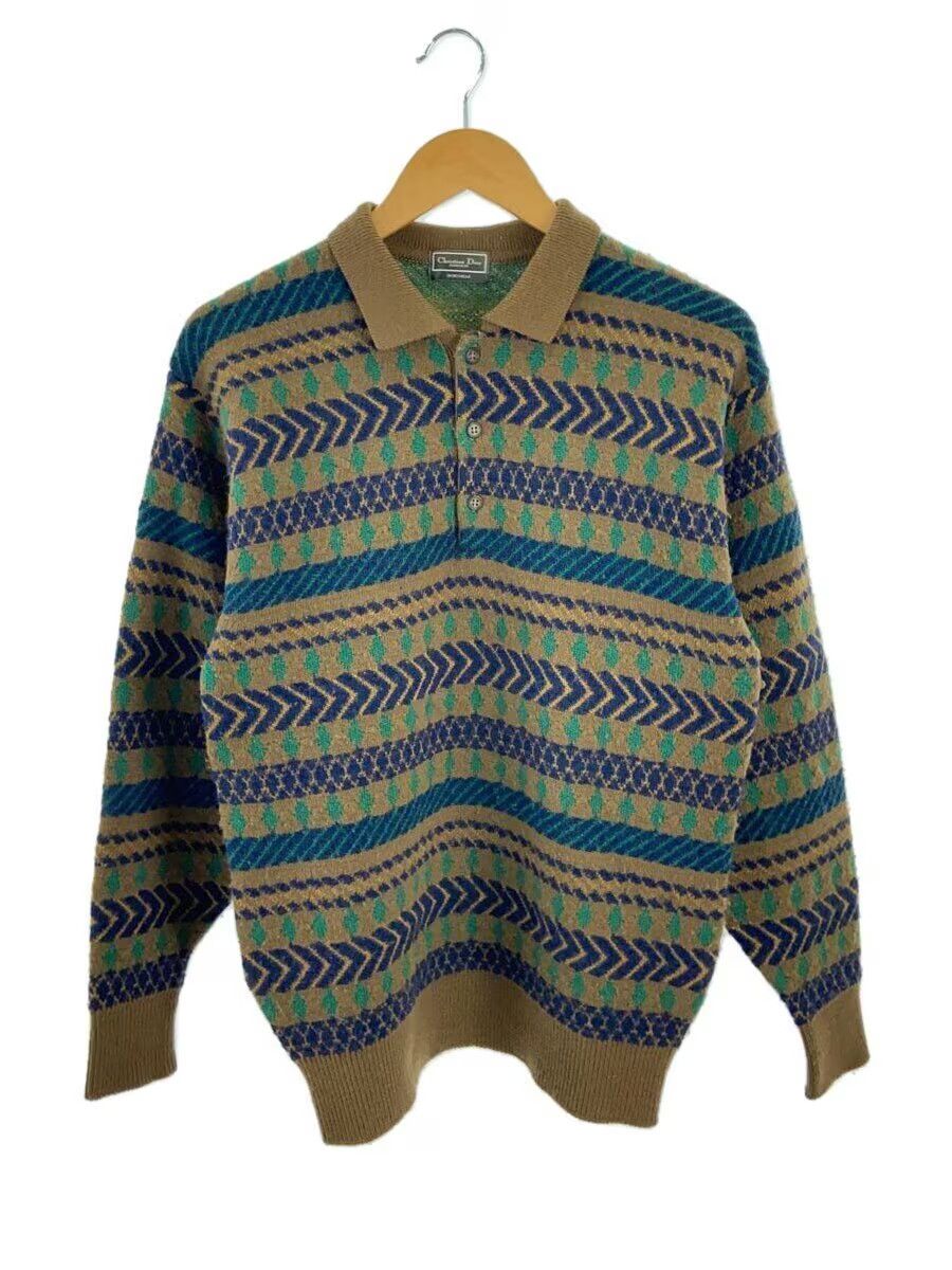 Dior Striped Pattern Wool Knit Sweater Size US M / EU 48-50 / 2 - 1 Thumbnail
