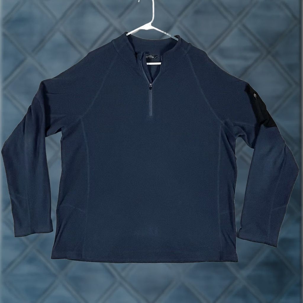 Eddie Bauer Eddie Bauer Mens Fleece Pullover Size L Blue 1/4 Zip Pockets Outdoor Sweater Jacket Size US L / EU 52-54 / 3 - 1 Thumbnail