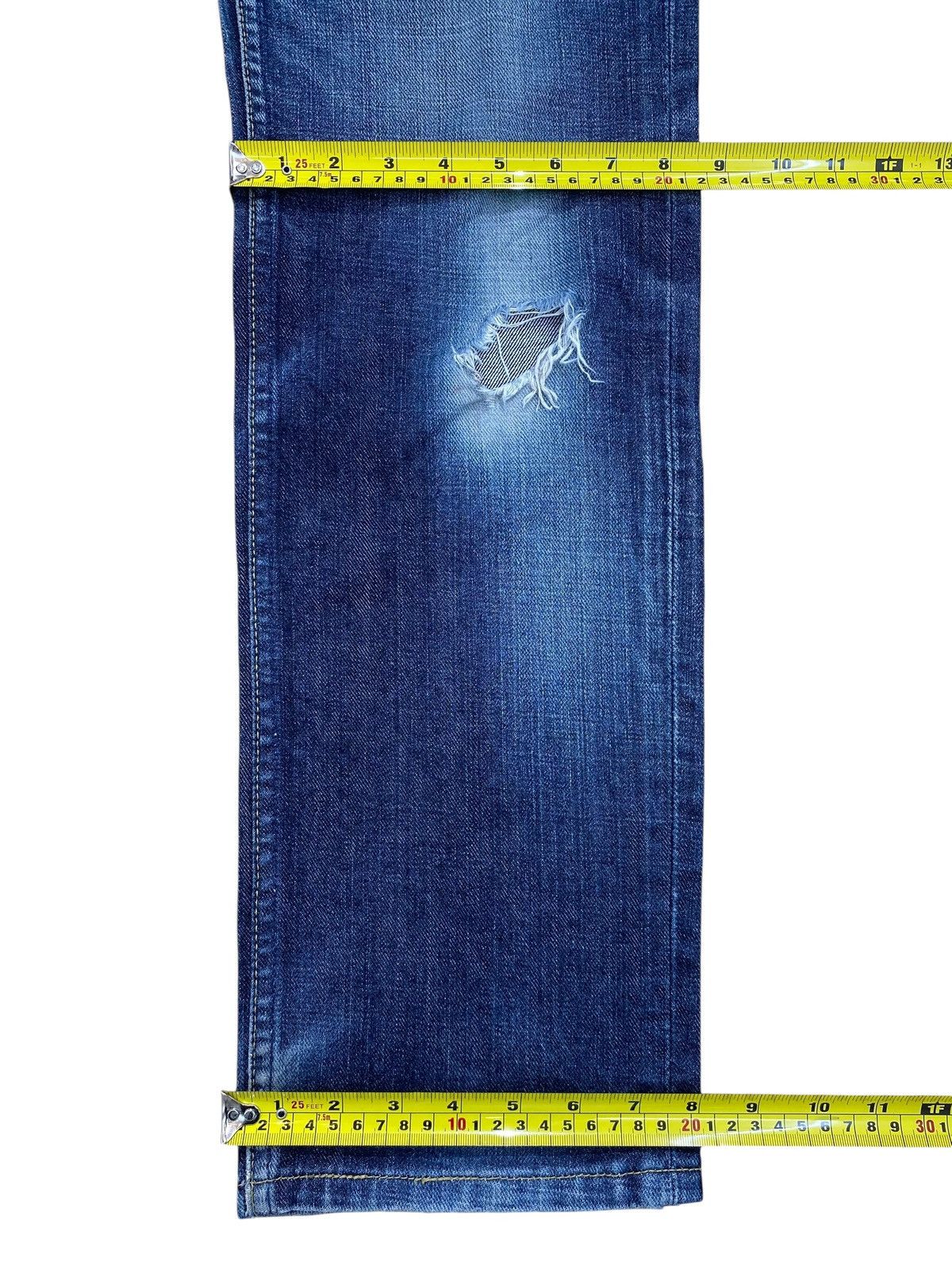 Levi's Levi’s Acid Blue Wash Whiskers Style Ripped Jeans Size US 28 / EU 44 - 9 Thumbnail