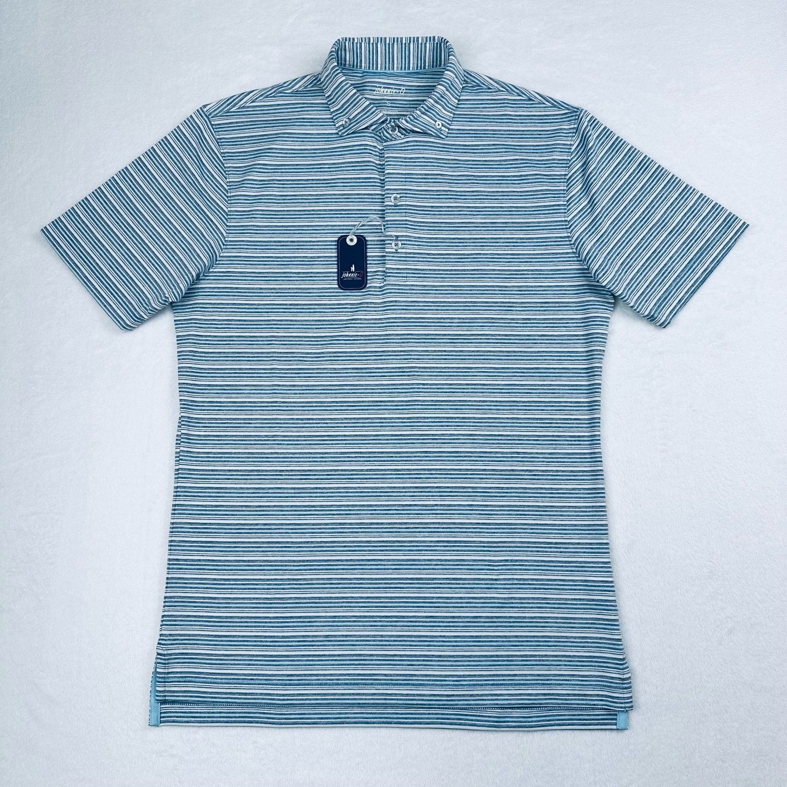 johnnie-O johnnie-O Men’s Small Richie Navy Stripe Golf Polo Shirt Size US S / EU 44-46 / 1 - 2 Thumbnail