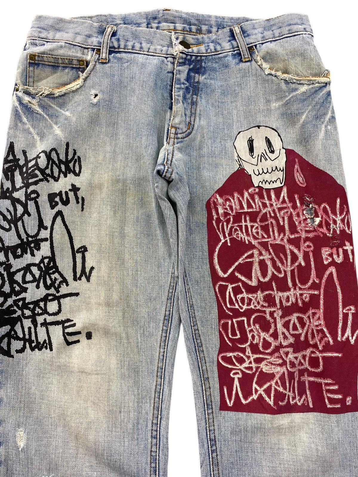 Melrose Melrose Light Wash Drawing Style Boot Cut Leg Jeans Size US 32 / EU 48 - 2 Thumbnail