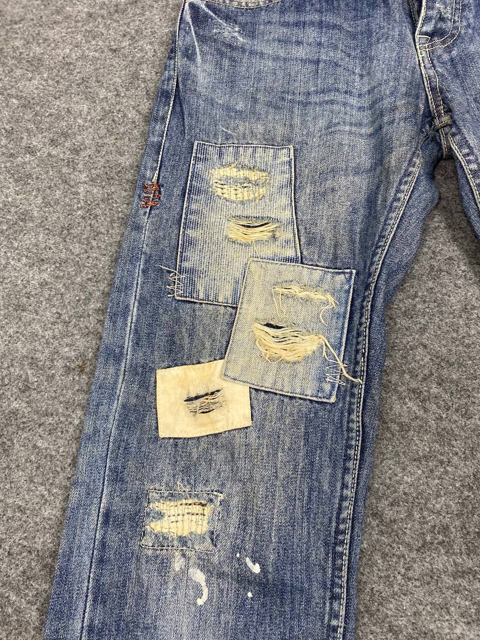 Japanese Brand vintage japanese brands distressed patchwork denim Size 30" / US 8 / IT 44 - 10 Thumbnail