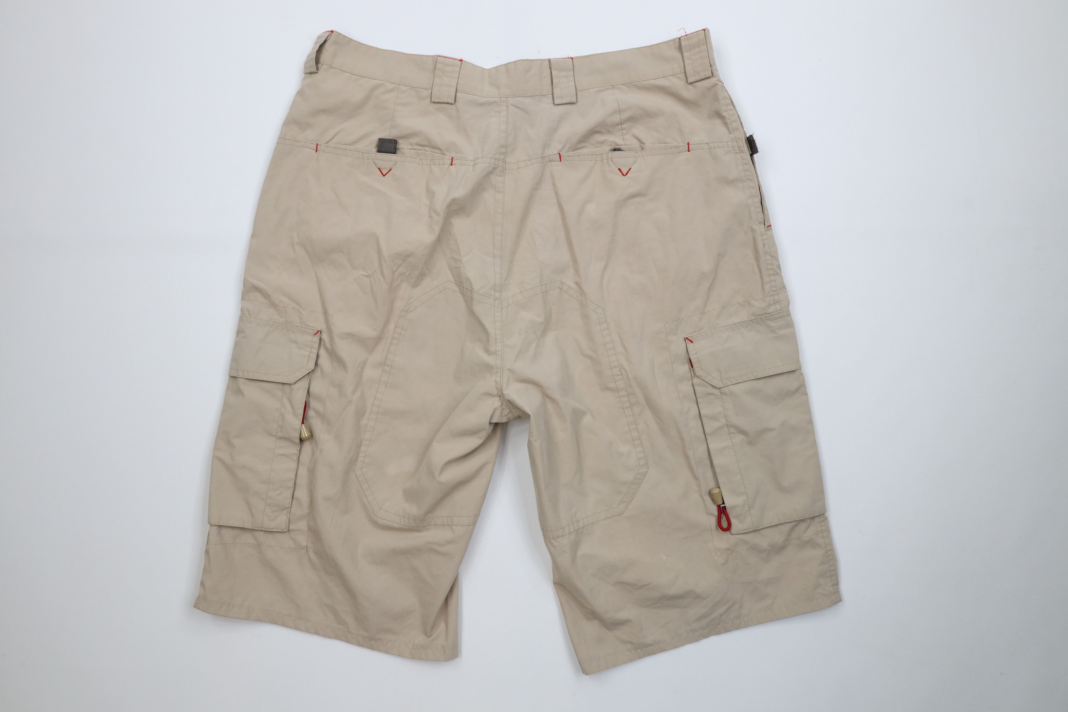 Vintage Vintage 90s Y2K Streetwear Fit Cargo Shorts Beige Khaki Size US 36 / EU 52 - 9 Thumbnail
