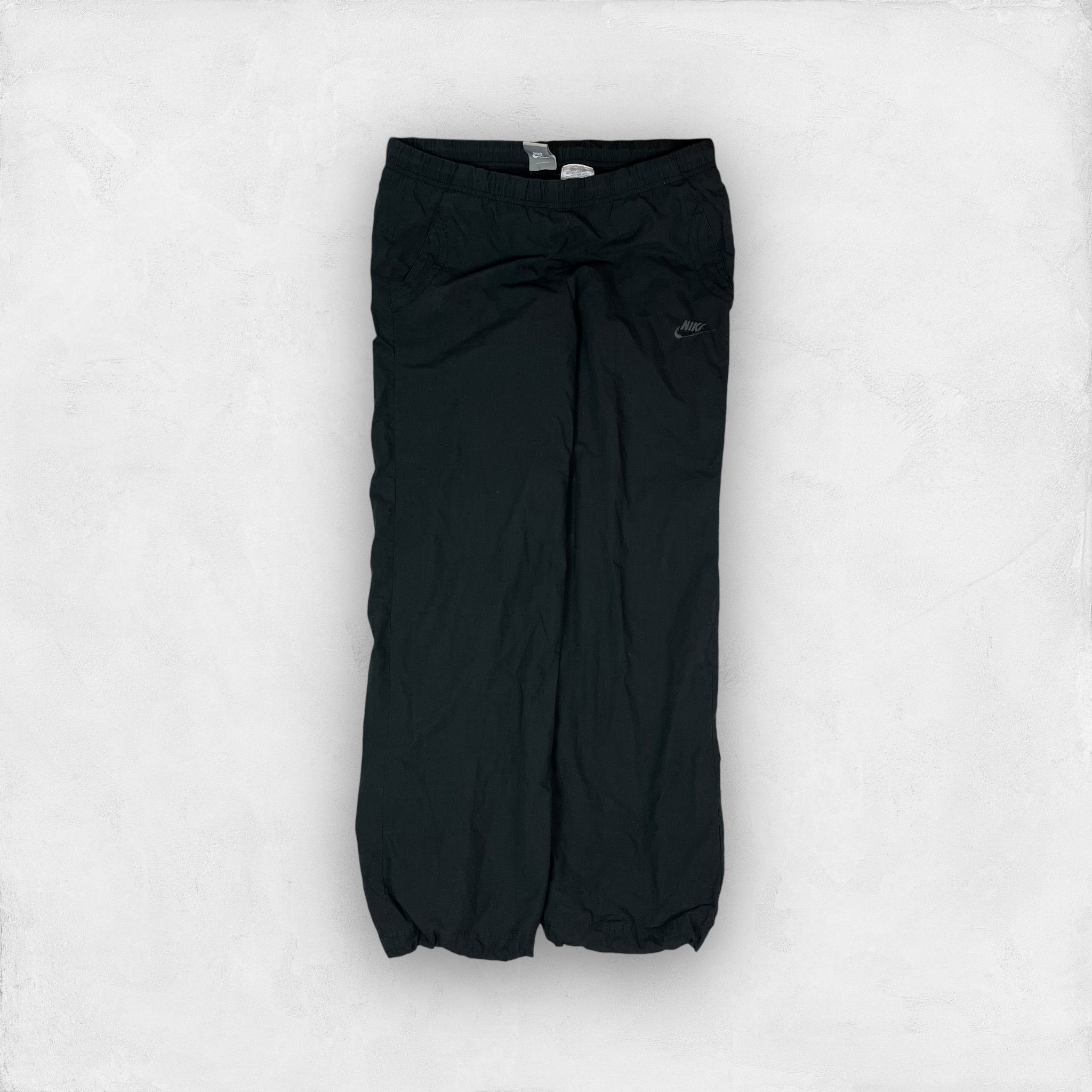 Nike × Vintage Nike Sportswear Men Black Spellout Straight Track Pant Small Size US 30 / EU 46 - 1 Thumbnail