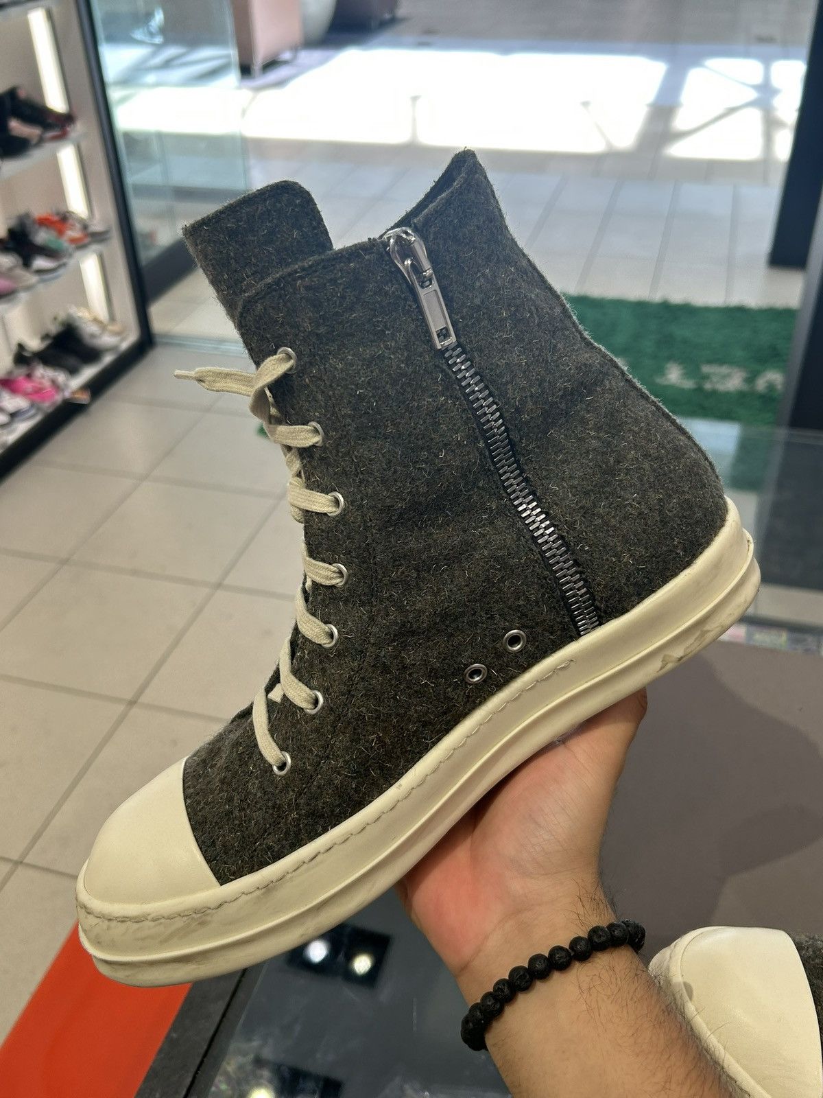 Rick Owens Rick owens green bosco high top Size US 12 / EU 45 - 7 Thumbnail