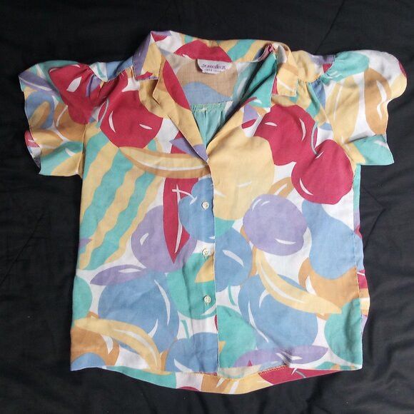 Sassafras Vintage Sassafras Fruits Hawaiian Shirt Petal Sleeve Size L / US 10 / IT 46 - 2 Thumbnail