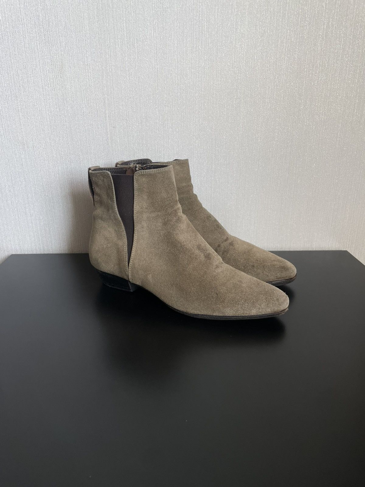 Designer × Isabel Marant × Isabel Marant Etoile Isabel Marant Etoile Lennon Chelsea Zip Boots Suede Sneakers Size US 9 / IT 39 - 1 Thumbnail