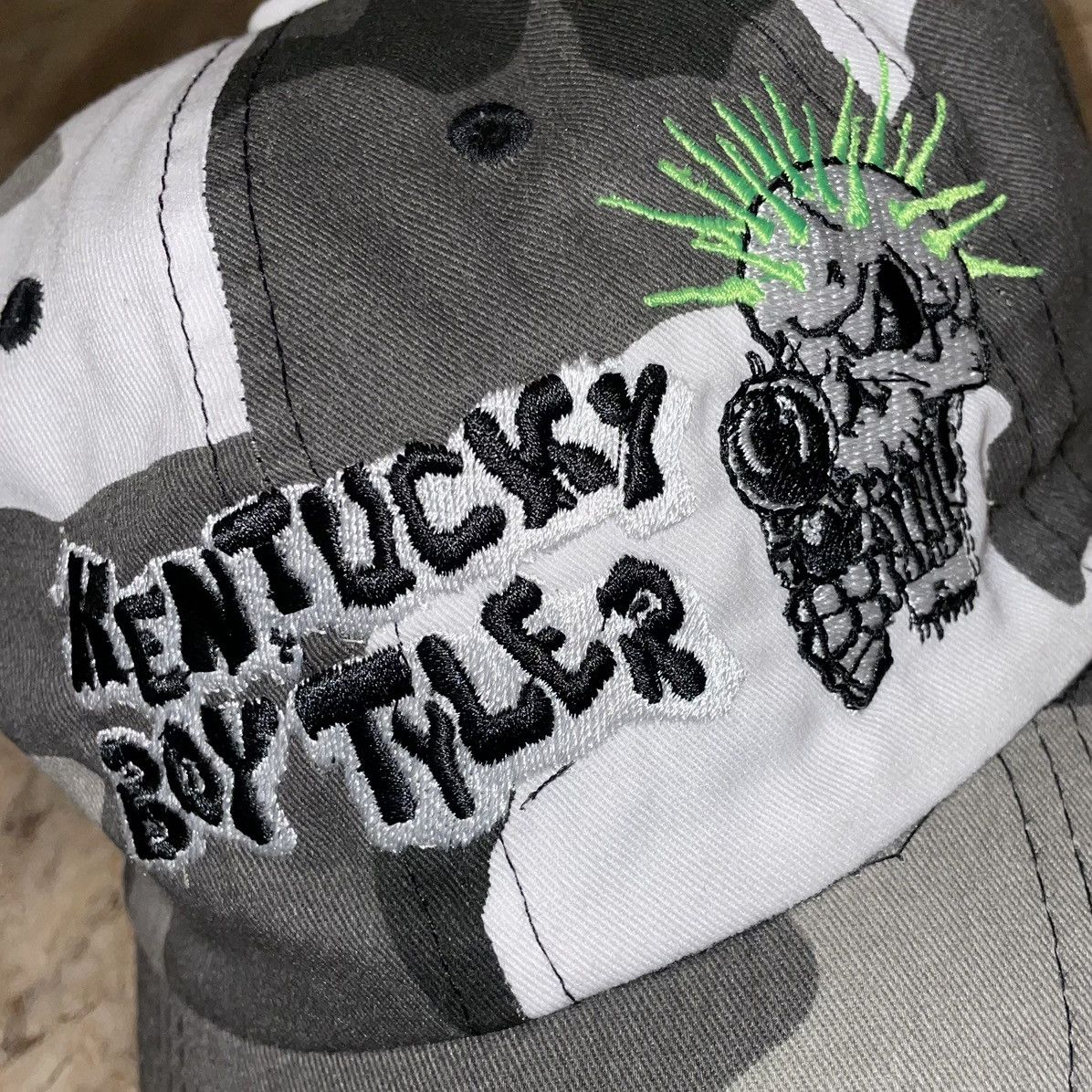 Kentucky Boy Tyler Kentucky Boy Tyler After Party Grey Camo Hat OS Strapback Size ONE SIZE - 3 Thumbnail