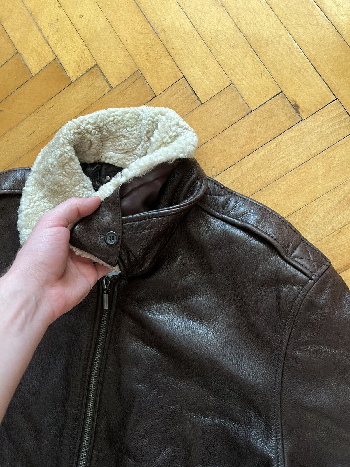Vintage Vintage Leather Flight Pilot Bomber Jacket Avirex style Size US XL / EU 56 / 4 - 6 Thumbnail