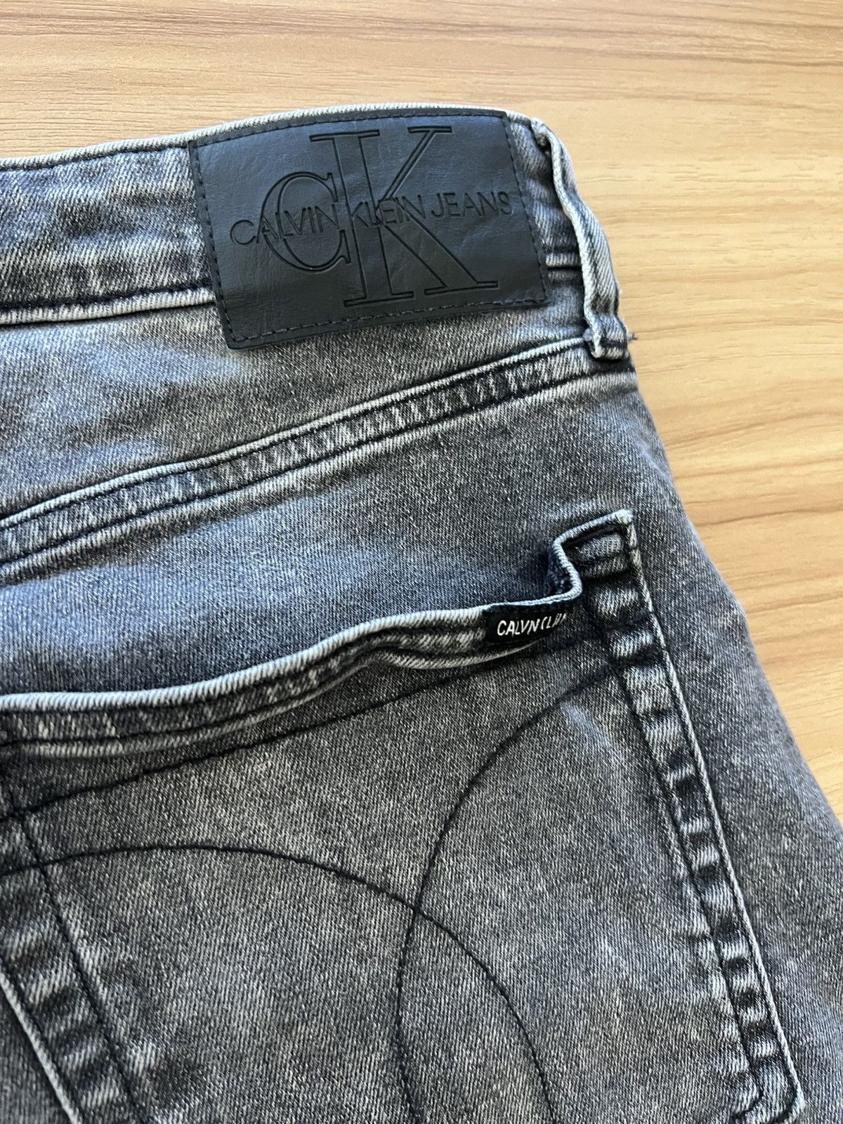 Calvin Klein Calvin Klein Black Denim Jeans 33x30 Size US 33 - 3 Thumbnail