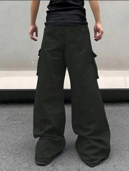 Jean Multi Pocket Oversized Baggy Cargo Jeans Size US 34 / EU 50 - 2 Thumbnail
