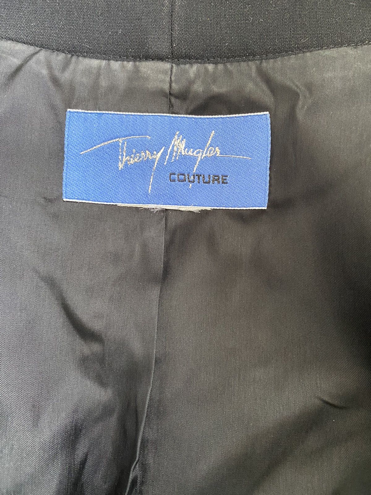 Mugler × Thierry Mugler COUTURE F/W 1988 Thierry Mugler black blazer Size M / US 6-8 / IT 42-44 - 4 Thumbnail