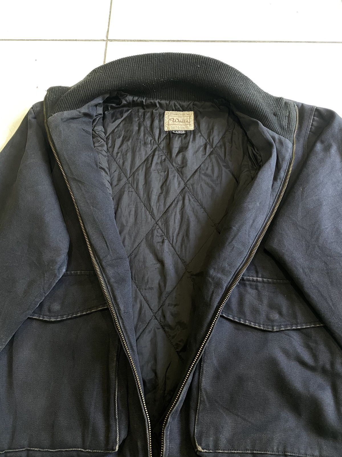Walls WALLS multipockets quilted indigo bomber black Jackets Size US L / EU 52-54 / 3 - 4 Thumbnail