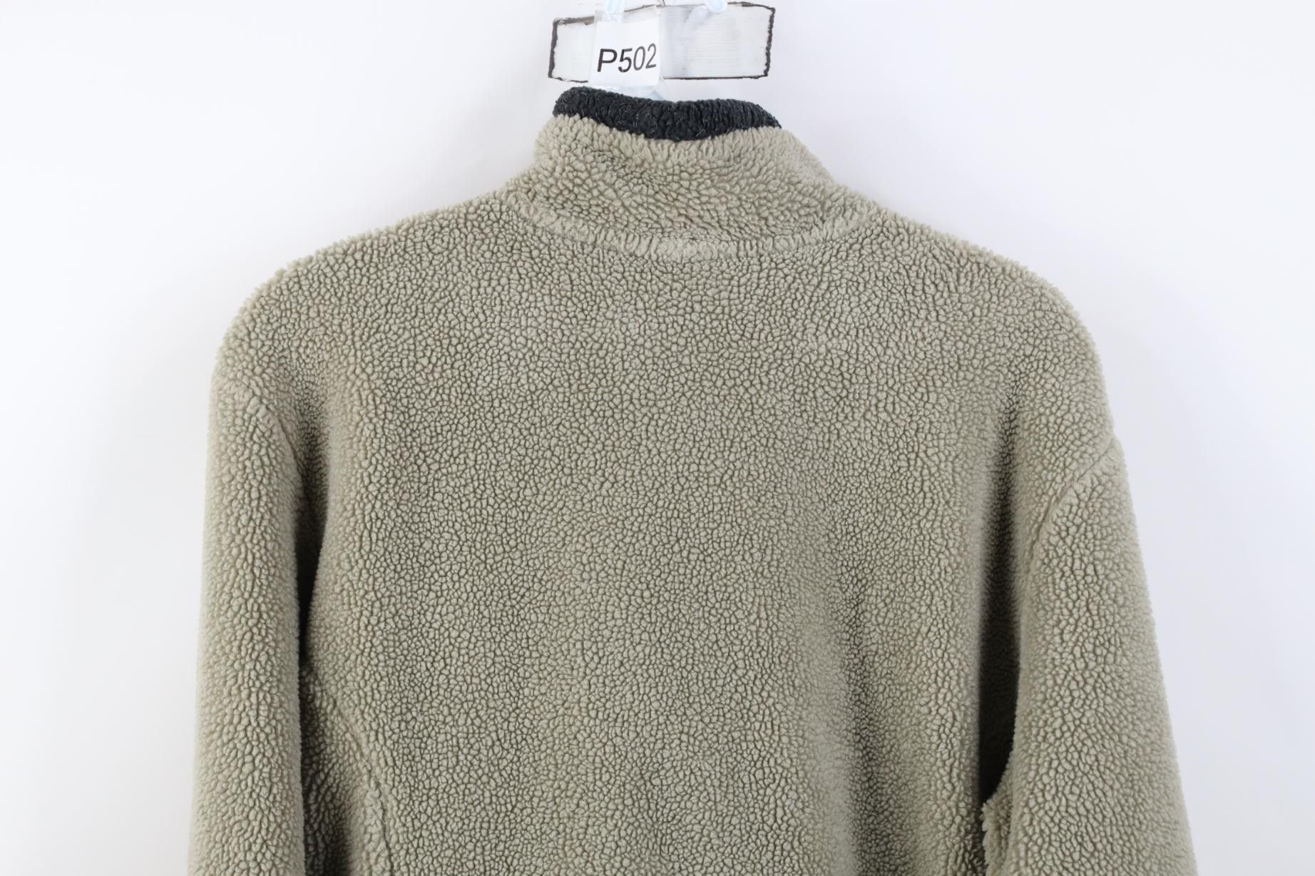 Cabelas Vintage 90s Cabelas Deep Pile Fleece Full Zip Jacket Green Size L / US 10 / IT 46 - 11 Thumbnail