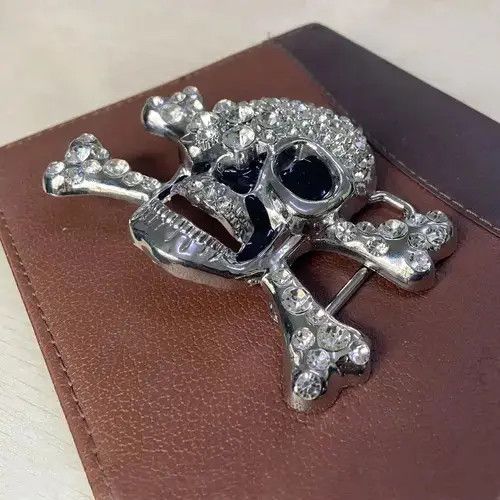 Other Rhinestones skull belt buckle ( no belt ) Size ONE SIZE - 4 Thumbnail