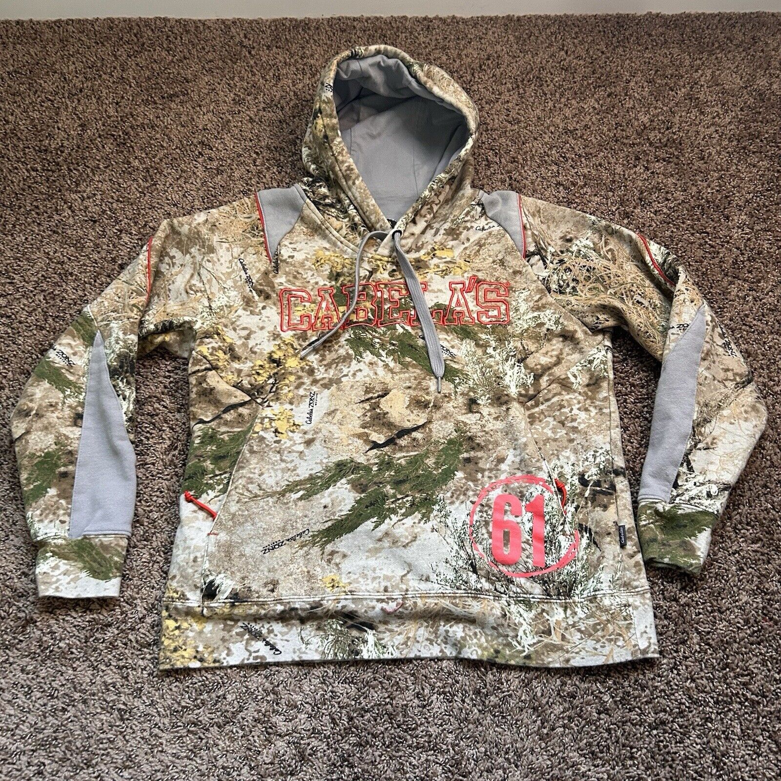 Cabelas Cabela's Camo Hoodie Women's Medium Green Camouflage Size M / US 6-8 / IT 42-44 - 1 Thumbnail