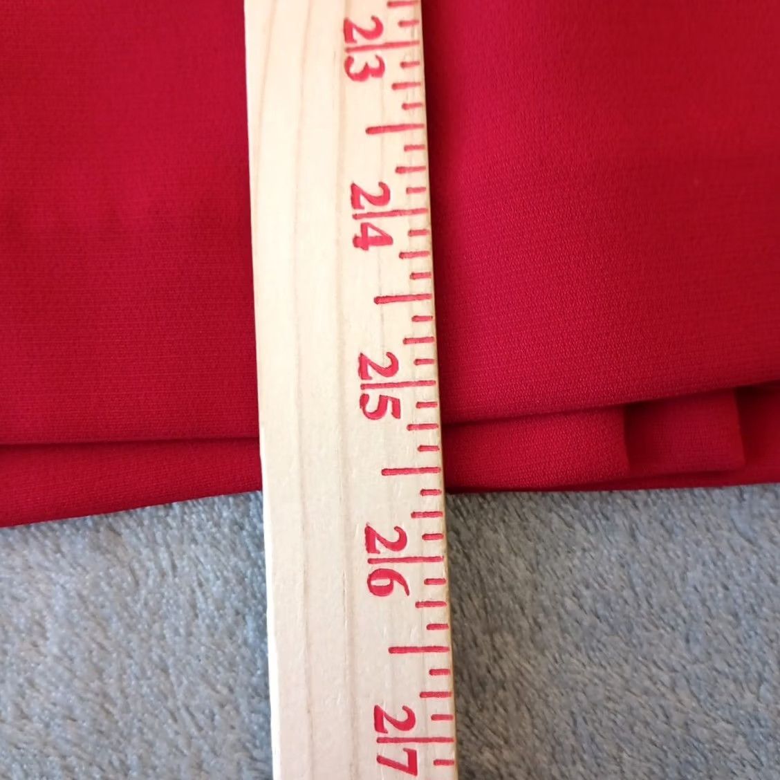 Vintage Le Suit Skirt Midi Pencil Red 12 Women Lined Slit Vintage No Size 34" / US 12 / IT 48 - 4 Thumbnail