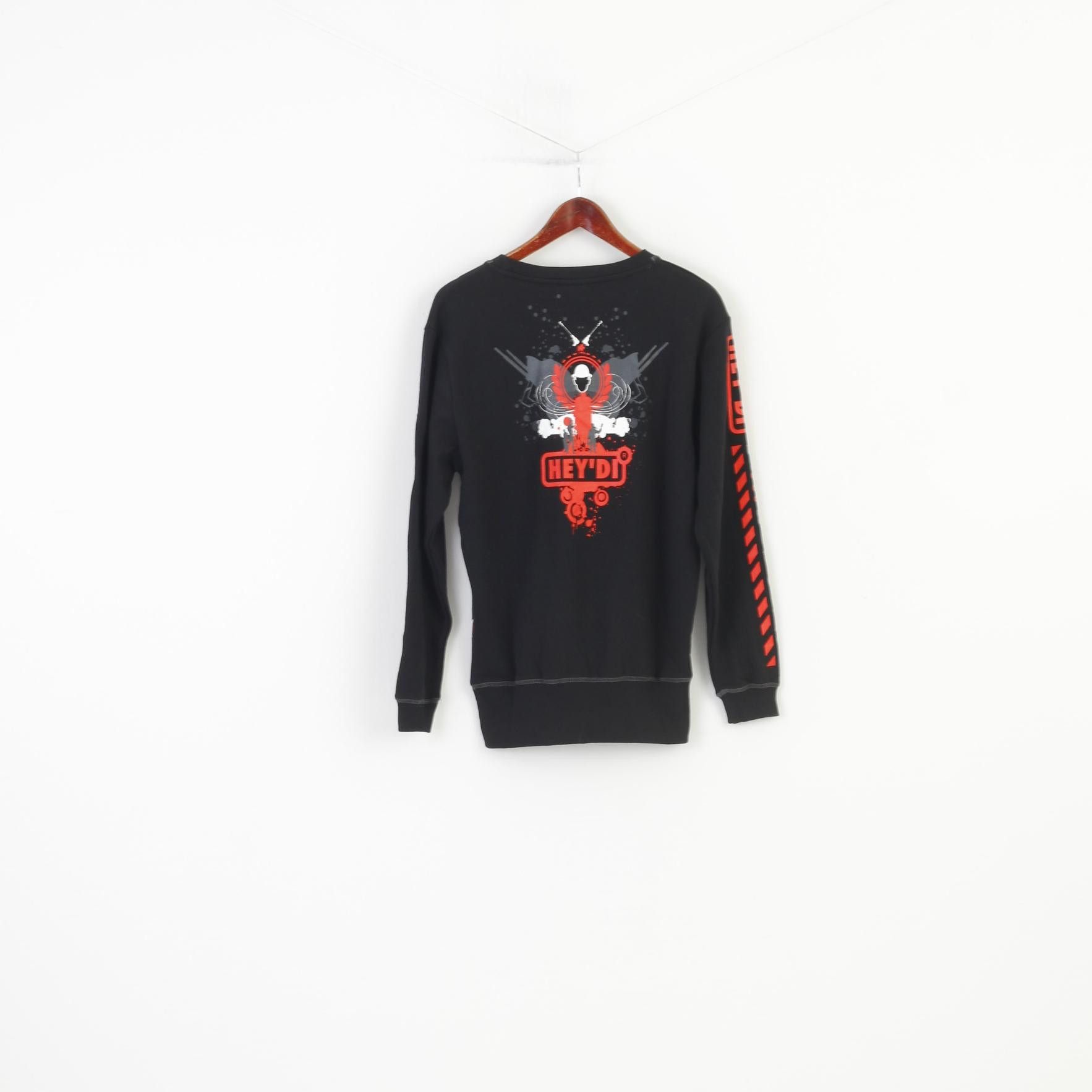 Vintage Hey'di Men S Sweatshirt Black Crew Neck Gamer Padded 4104 Size US S / EU 44-46 / 1 - 7 Thumbnail