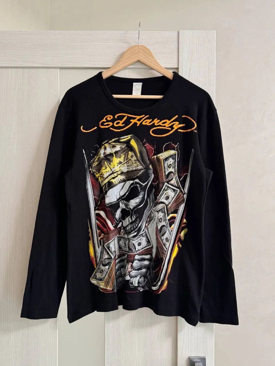 Christian Audigier Ed Hardy Christian Audigier Skull Panthera Black Long Sleeve Size US M / EU 48-50 / 2 - 2 Thumbnail