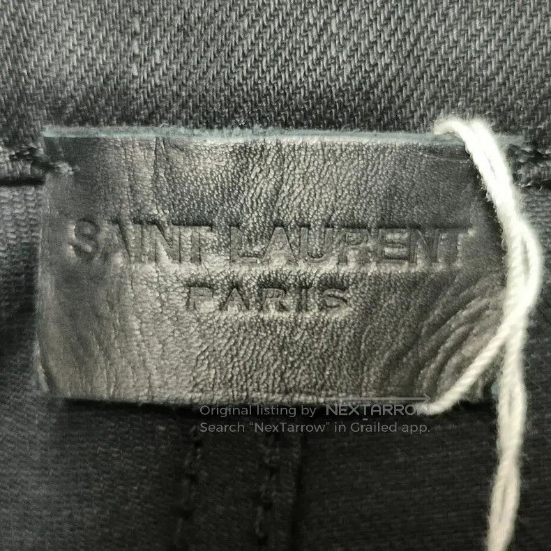 Saint Laurent Paris SAINT LAURENT D02 Black Denim Jeans 28. Size US 28 / EU 44 - 7 Thumbnail