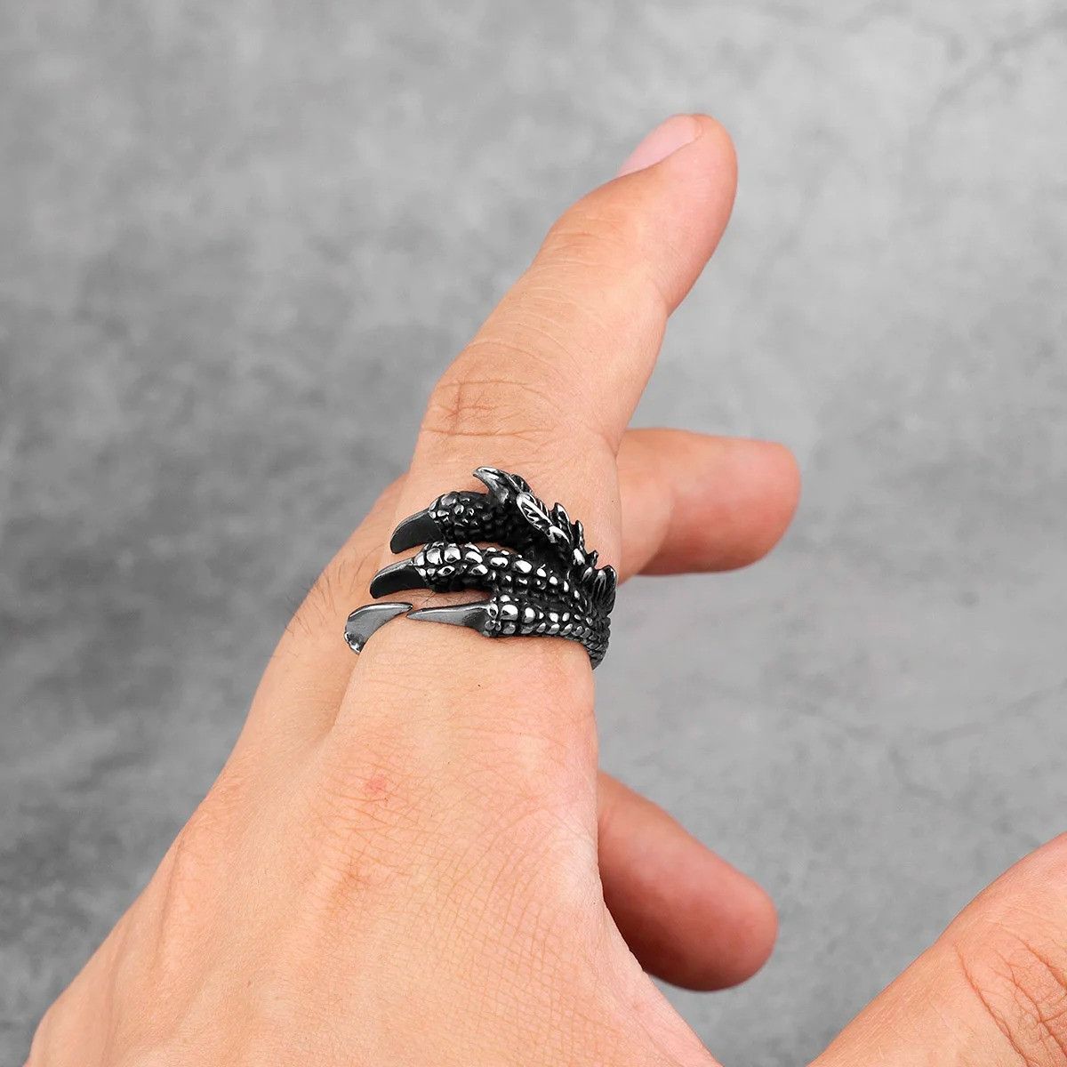 Jewelry Dragon Claw Ring Jewelry Streetwear Fashion Gift Size ONE SIZE - 8 Thumbnail