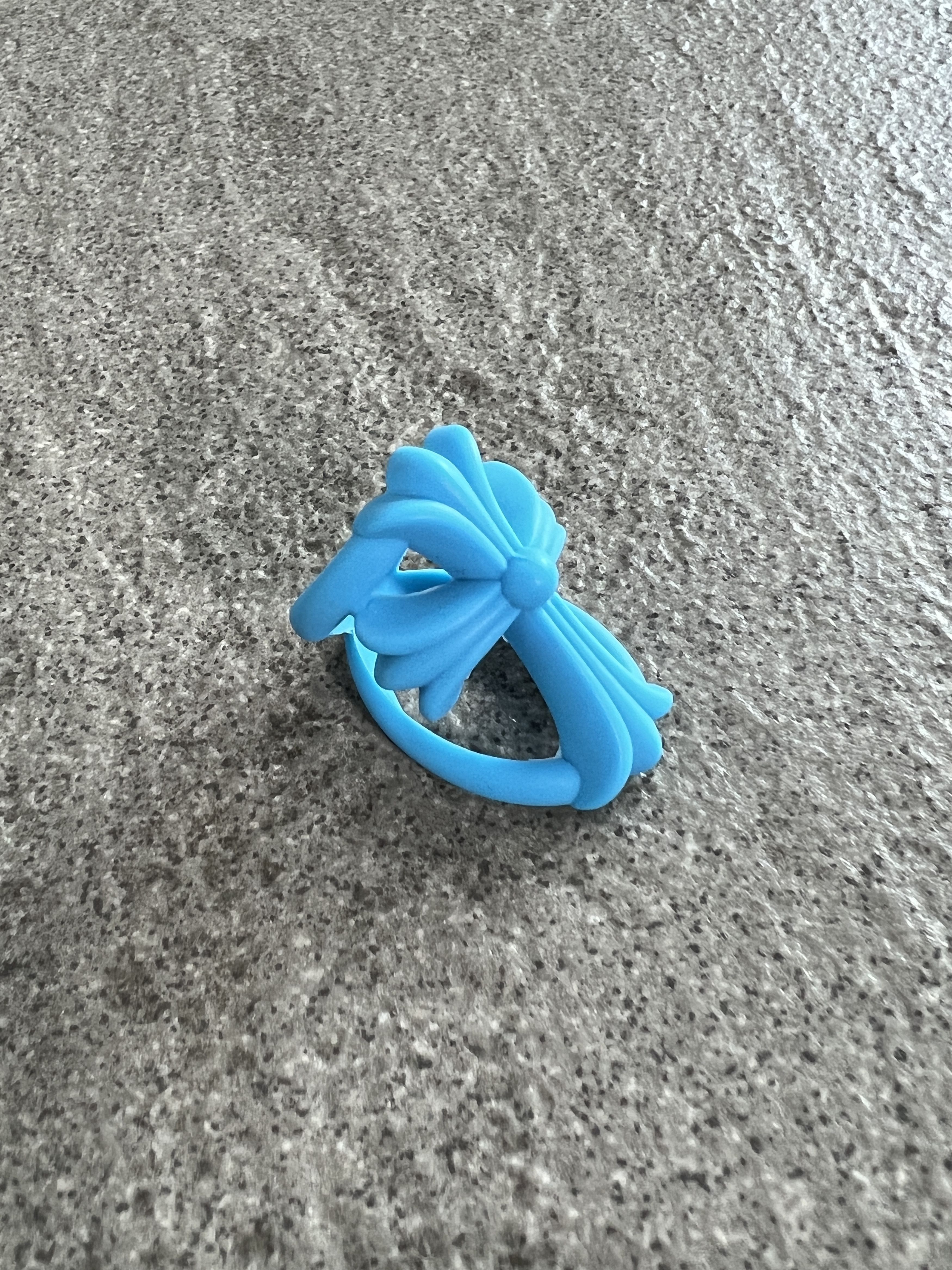 Chrome Hearts Chrome Hearts Rubber Bow Ring Blue 2022 Size ONE SIZE - 2 Thumbnail