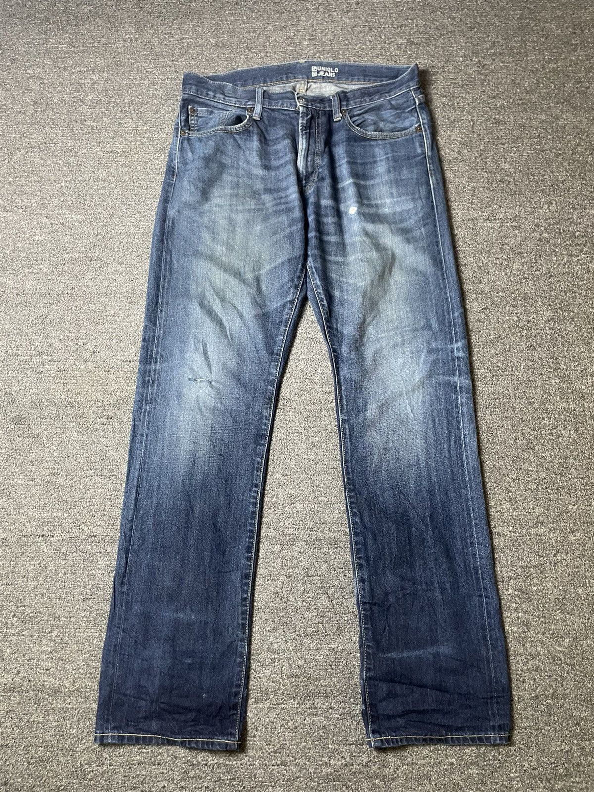 Japanese Brand × Uniqlo × Vintage UNIQLO JEANS Regular Fit Pants (111) Size US 35 - 1 Thumbnail