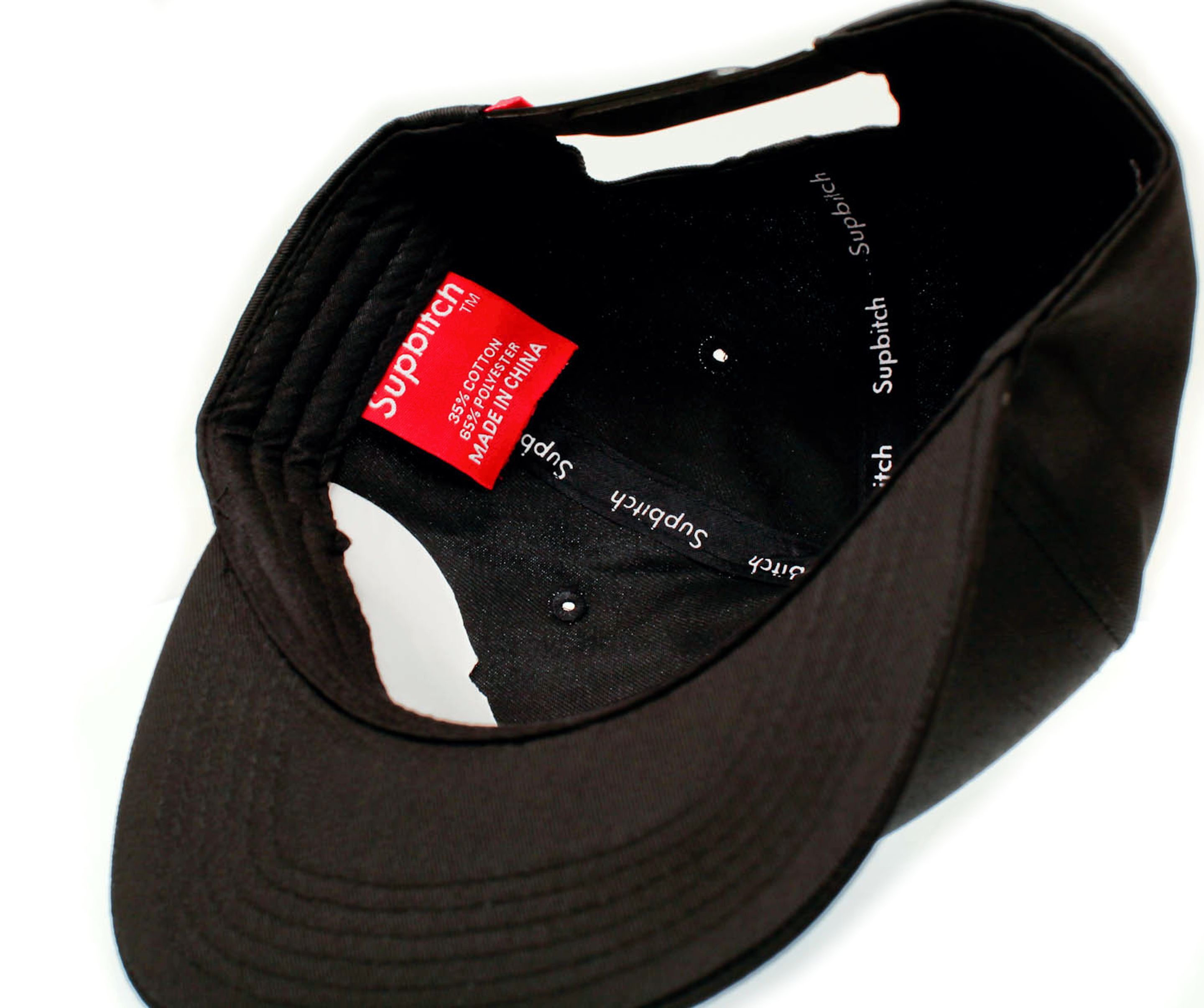 Other Supbitch Funny Hat One Size Flat Bill Cap Unisex Black Size ONE SIZE - 4 Thumbnail