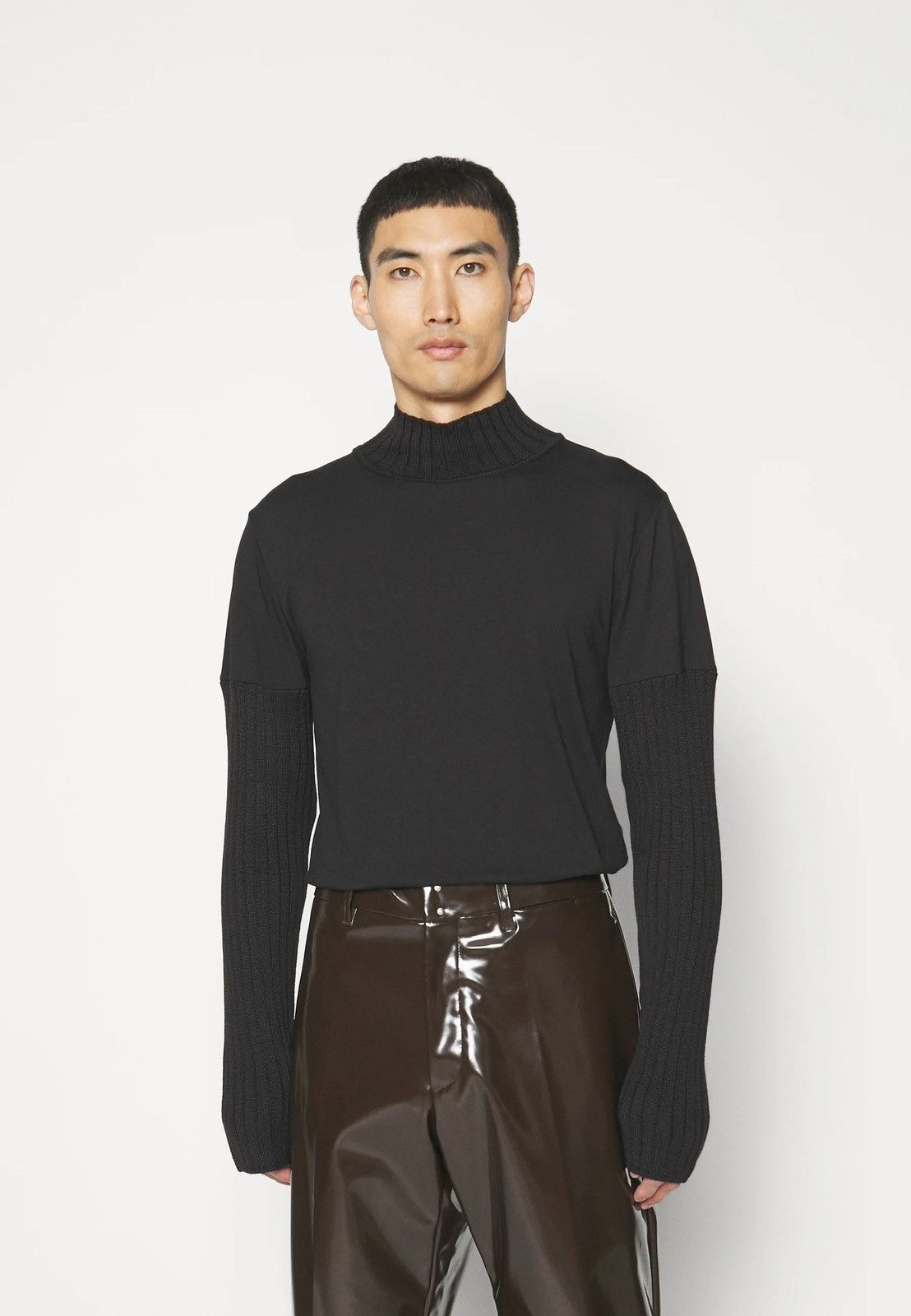 Maison Margiela !DS! SS23 Maison Margiela Long Sleeved Black Top Sweater Size US XL / EU 56 / 4 - 4 Thumbnail